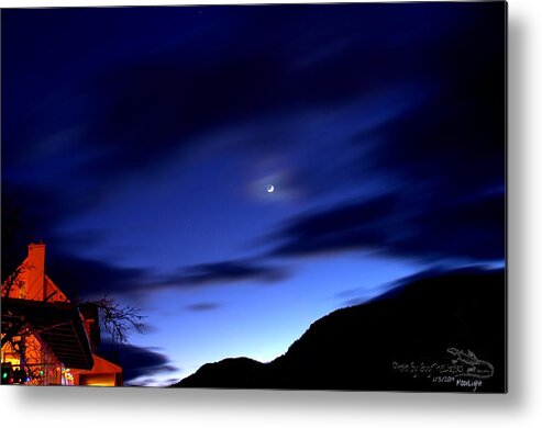 Night Metal Print featuring the photograph MoonLight by Guy Hoffman