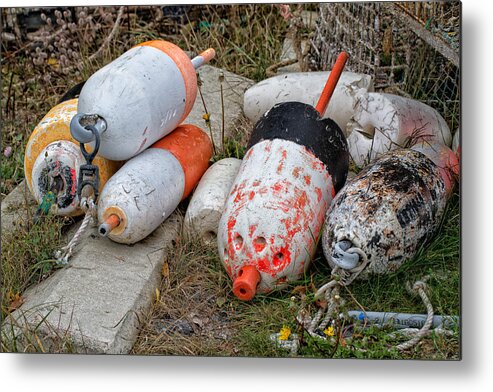 Acadia Metal Print featuring the photograph More Buoys by Cindy Archbell