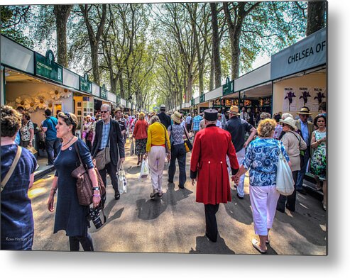 Hdr Metal Print featuring the photograph Morning at the Flower Show by Ross Henton