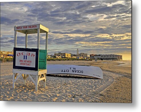 Ocean City Metal Print featuring the photograph Morning On The Beach by Dan Myers