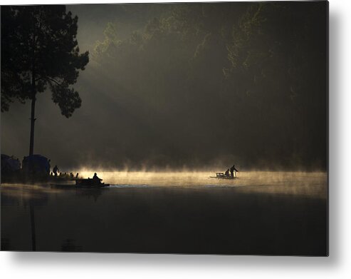 Thailand Metal Print featuring the photograph Morning On The Lake by Tippawan Kongto
