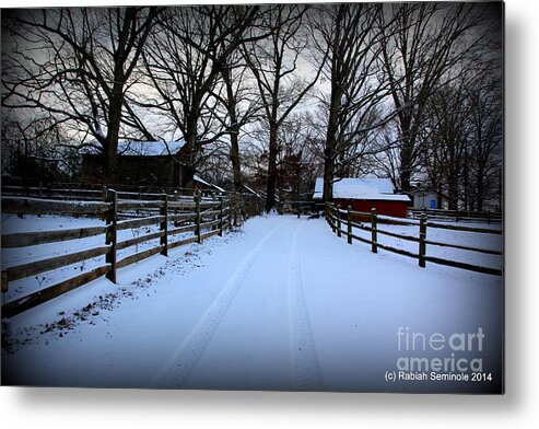 Snow Metal Print featuring the photograph Morning Peace by Rabiah Seminole