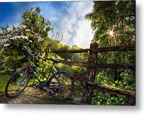 Appalachia Metal Print featuring the photograph Morning Ride by Debra and Dave Vanderlaan