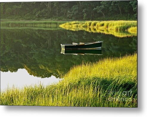 Reflection Metal Print featuring the photograph Morning Serenity by Jayne Carney