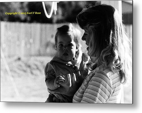 Mother Metal Print featuring the photograph Mother and child by Karl Rose