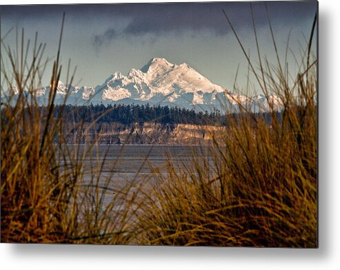 Mount Baker Metal Print featuring the photograph Mount Baker From Port Townsend by Robert Woodward