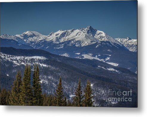 Cgore Range Metal Print featuring the photograph Mount Holy Cross by Franz Zarda
