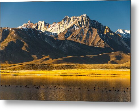 Eastern Sierras Metal Print featuring the photograph Mount Morrison at sunrise by Joe Doherty
