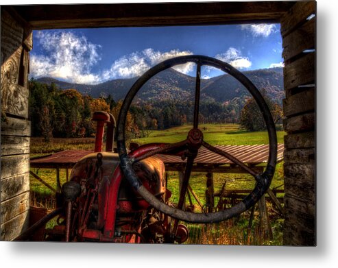 Western North Carolina Mountains Metal Print featuring the photograph Mountain Farm View by Greg and Chrystal Mimbs