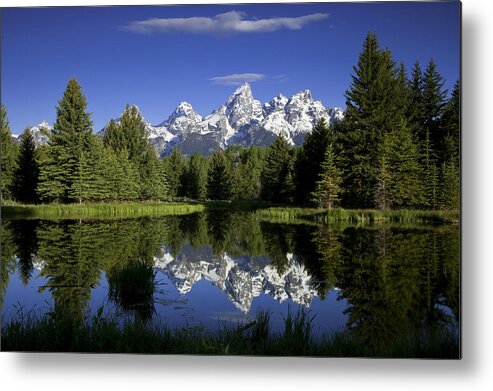 Mountain Metal Print featuring the photograph Mountain Reflections by Andrew Soundarajan