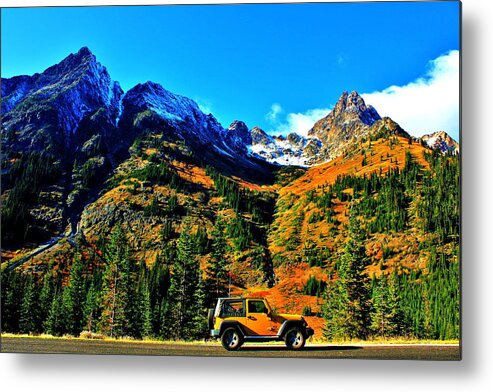 Jeep Metal Print featuring the photograph Mountain Wrangler by Benjamin Yeager