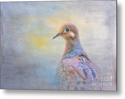 Mourning Dove Metal Print featuring the digital art Mourning Dove Art by Jayne Carney