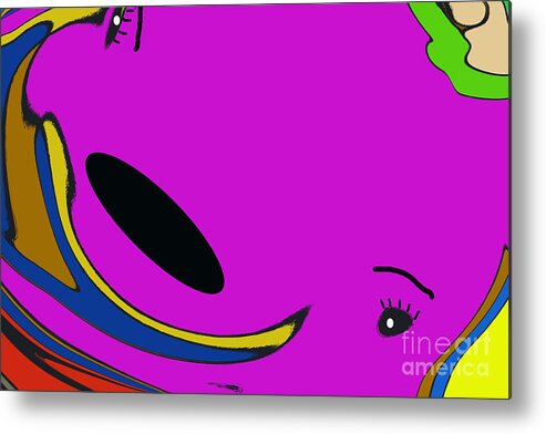 Whale Metal Print featuring the photograph Mr.Grape the Whale by Geraldine DeBoer