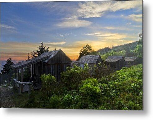 Appalachia Metal Print featuring the photograph Mt LeConte Before Dawn by Debra and Dave Vanderlaan