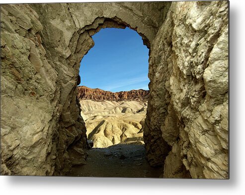 Arch Metal Print featuring the photograph Multicolored Terrain Is Seen by David Zentz