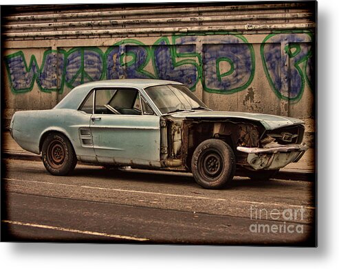 Ny Metal Print featuring the photograph Mustang Power by Rick Kuperberg Sr