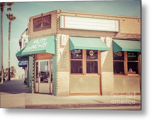 1950s Metal Print featuring the photograph Mutt Lynch's Newport Beach Vintage Picture by Paul Velgos