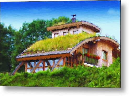 House Metal Print featuring the digital art My dream house by Gabriel Mackievicz Telles