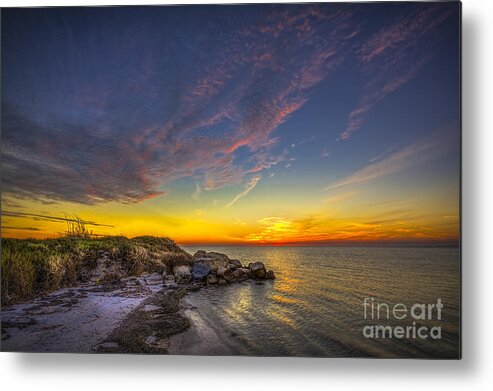 Rocky Beach Metal Print featuring the photograph My Quiet Place by Marvin Spates