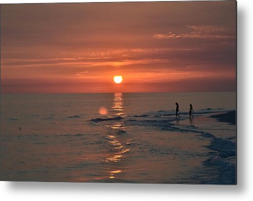 Sunset Metal Print featuring the photograph My Two Hearts by Melanie Moraga