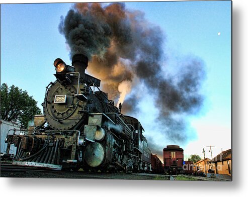 Chama New Mexico Metal Print featuring the photograph Narrow Gauge Steamer by Edward R Wisell