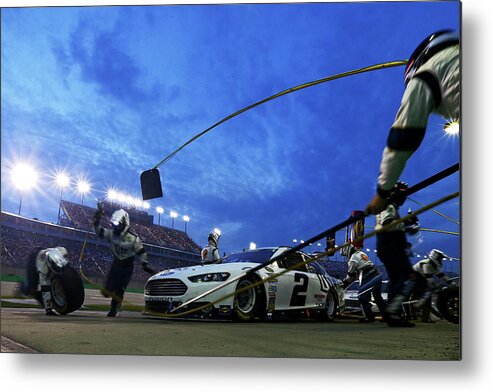 People Metal Print featuring the photograph Nascar Sprint Cup Series Quaker State by Sarah Crabill