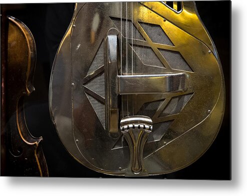 Nashville Metal Print featuring the photograph National Guitar by Glenn DiPaola