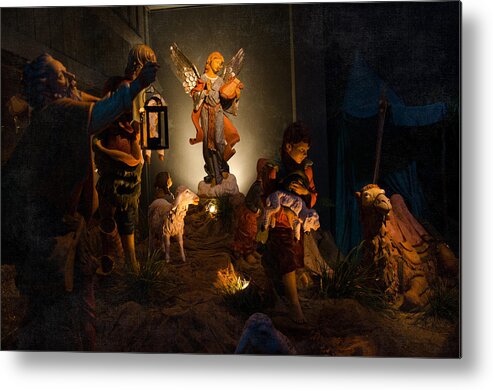 Nativity Metal Print featuring the photograph Nativity by Susan McMenamin