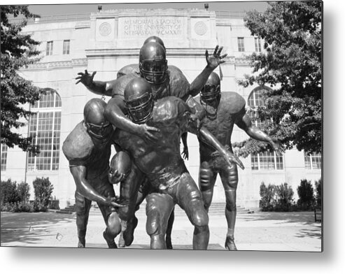 University Of Nebraska Metal Print featuring the photograph Nebraska Football by John Daly