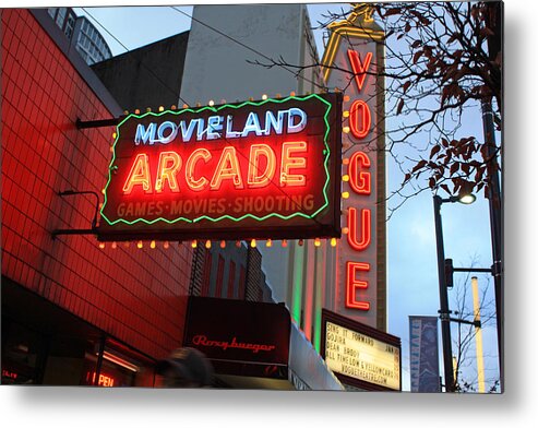 Neon Signs Metal Print featuring the photograph Neon by Gerry Bates