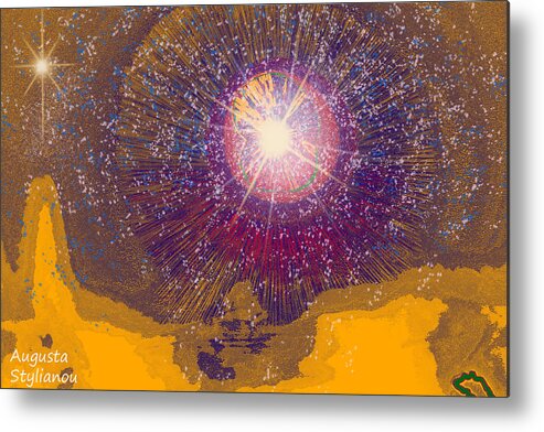 Augusta Stylianou Metal Print featuring the digital art Neutrino Radiation by Augusta Stylianou