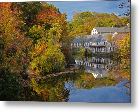 Newton Metal Print featuring the photograph New England Autumn Day by Toby McGuire