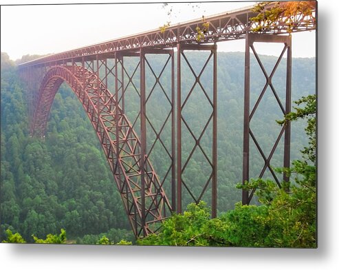 West Virginia Metal Print featuring the photograph New River Gorge Bridge  by Lars Lentz