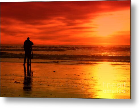 Sunset Metal Print featuring the photograph New Year's Love by Diana Sainz by Diana Raquel Sainz