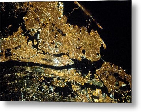 Nobody Metal Print featuring the photograph New York City by Nasa