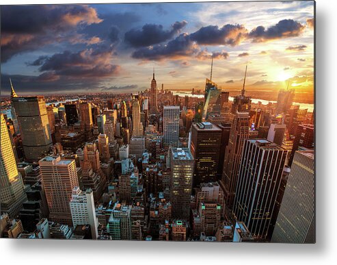 Tranquility Metal Print featuring the photograph New York City Skyline by Dominic Kamp Photography