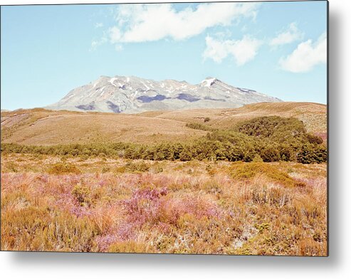 Scenics Metal Print featuring the photograph New Zealand Mountain Range Tongariro by Phillip Suddick