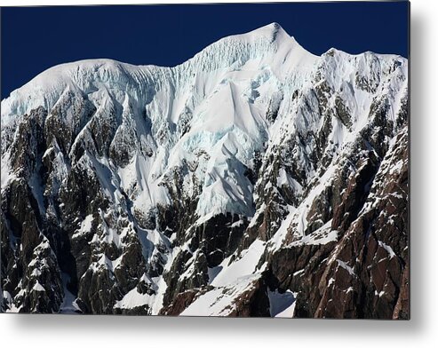 New Zealand Metal Print featuring the photograph New Zealand Mountains by Amanda Stadther