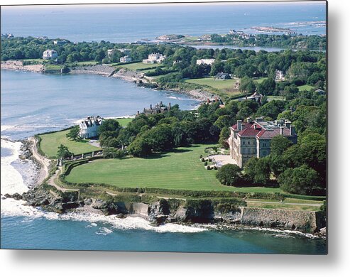 Aerial Metal Print featuring the photograph Newport, Rhode Island by Mathias T. Oppersdorff