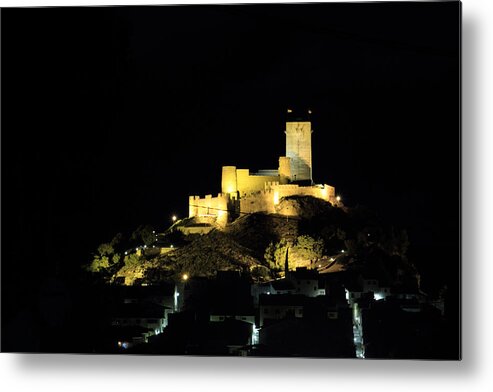 Antic Metal Print featuring the photograph Night at the Castle by Pedro Fernandez