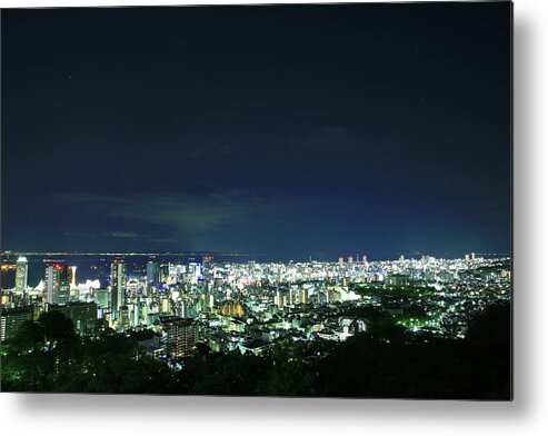Tranquility Metal Print featuring the photograph Night Scape From Venus Bridge by Tomosang