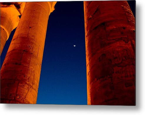  Metal Print featuring the photograph Night View from Temple by James Gay