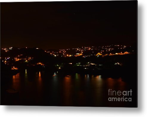 Grenada Metal Print featuring the painting Nightscape by Laura Forde