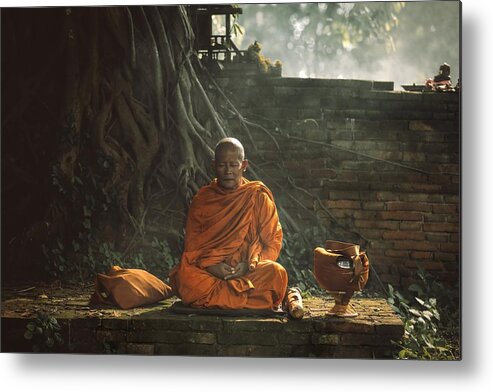 Monk Metal Print featuring the photograph No.17 by Adirek M