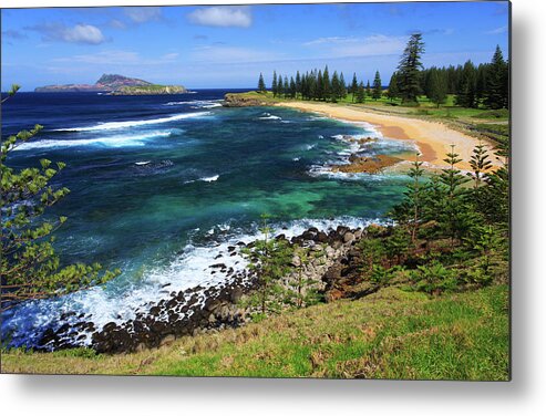 Scenics Metal Print featuring the photograph Norfolk Island by Steve Daggar Photography