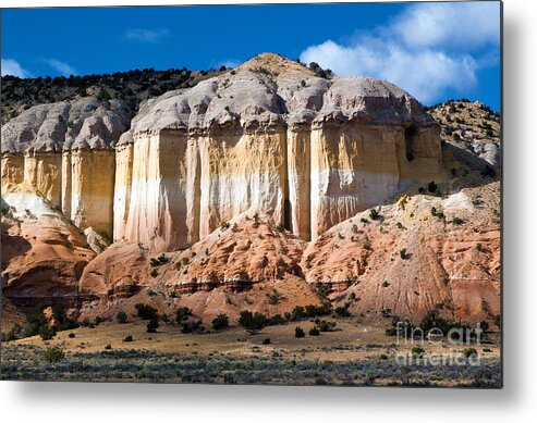 Cliffs Metal Print featuring the photograph Northern New Mexico by Roselynne Broussard