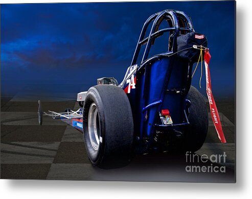 Auto Metal Print featuring the photograph Nostalgia Top Fuel Dragster 2 by Dave Koontz