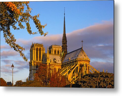Paris Metal Print featuring the photograph Notre Dame Sunrise by Mick Burkey