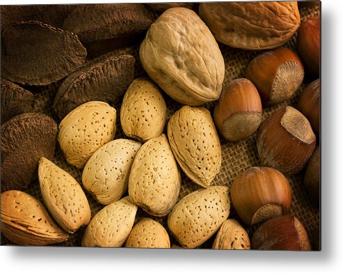 Nuts Metal Print featuring the photograph Nuts Aglow by Mark McKinney
