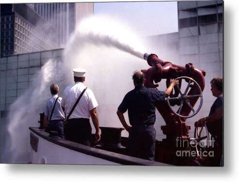 Fdny Metal Print featuring the photograph NY ferry terminal Fire by Steven Spak